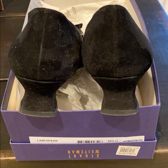 Stuart Weitzman Black Suede 9! Barely Used! - Picture 3 of 4